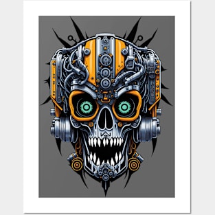 Mecha Skull S01 D41 Posters and Art